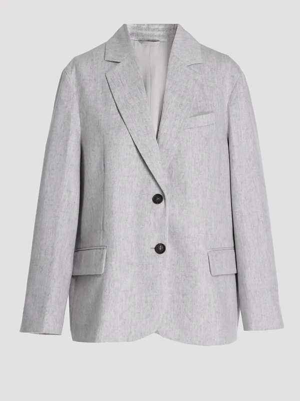 жакет Brunello Cucinelli MG5497204P цвет светло-серый