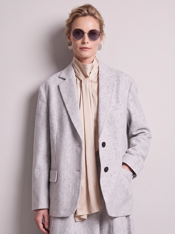 жакет Brunello Cucinelli MG5497204P цвет светло-серый