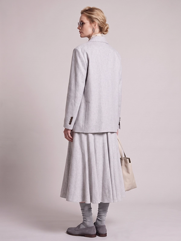 жакет Brunello Cucinelli MG5497204P цвет светло-серый
