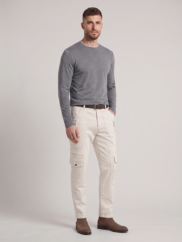 лонгслив Brunello Cucinelli MH8367433 цвет темно-серый