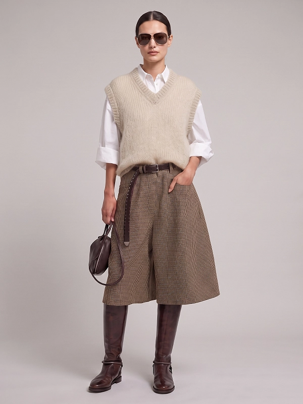 жилет трикотажный Brunello Cucinelli MLC349312P цвет бежевый