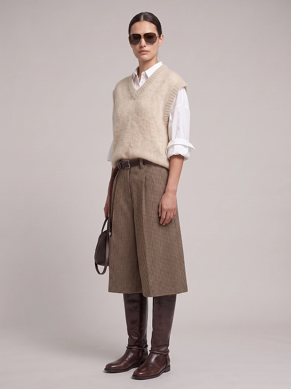 жилет трикотажный Brunello Cucinelli MLC349312P цвет бежевый
