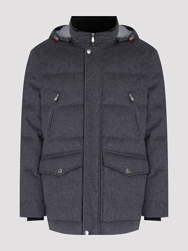 пуховик Brunello Cucinelli MM4701823 цвет темно-серый