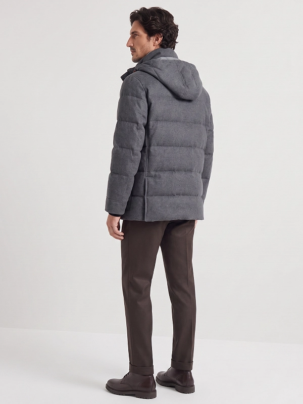 пуховик Brunello Cucinelli MM4701823 цвет темно-серый
