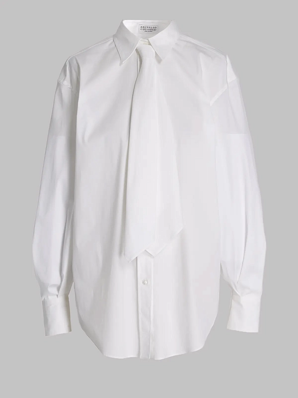 рубашка Brunello Cucinelli MP091M3A56 цвет белый