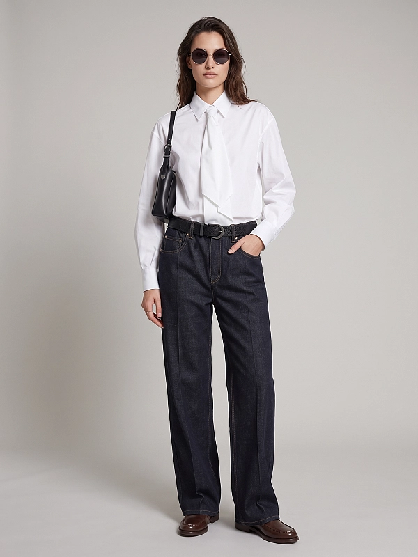 рубашка Brunello Cucinelli MP091M3A56 цвет белый