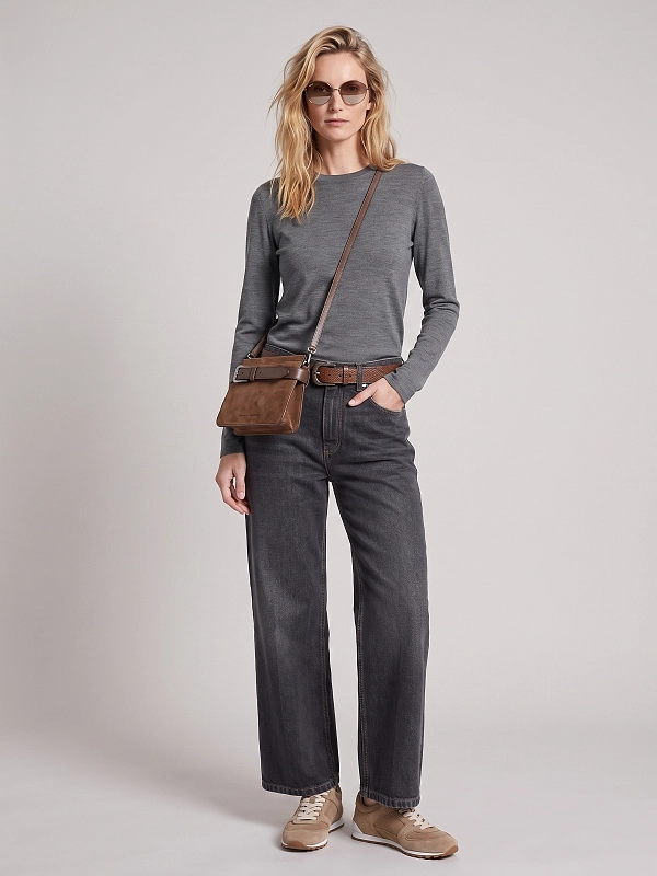 джинсы Brunello Cucinelli MP095P4008 цвет черный