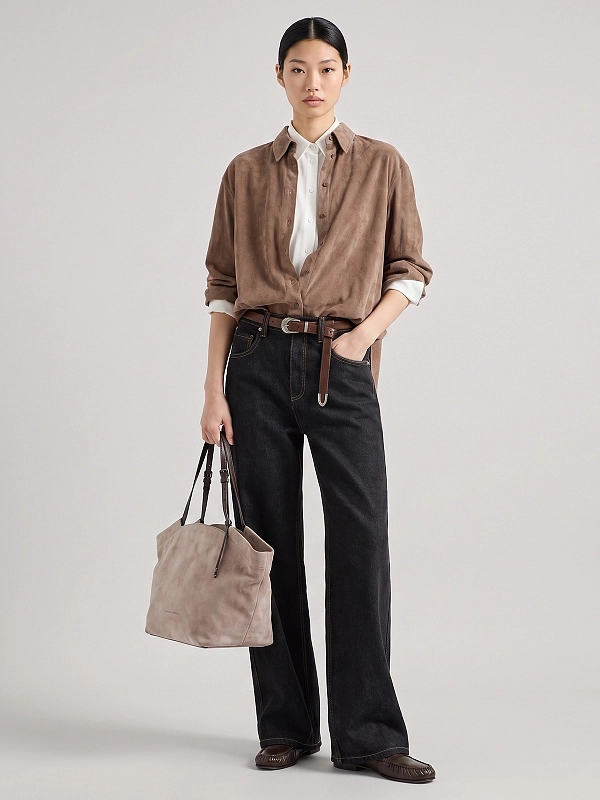 джинсы Brunello Cucinelli MP134P4021 цвет черный