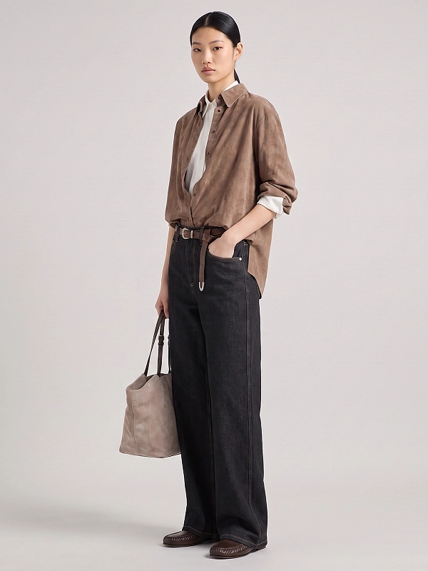 джинсы Brunello Cucinelli MP134P4021 цвет черный
