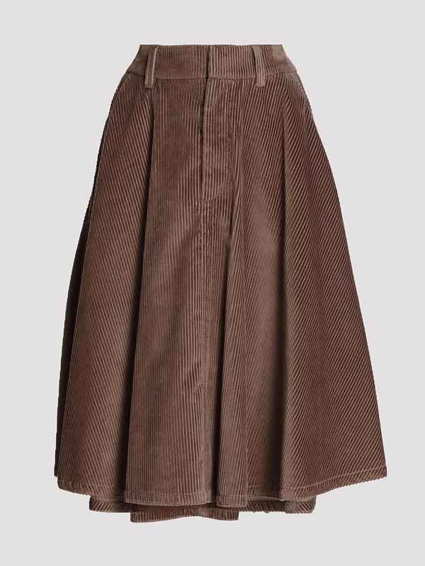юбка Brunello Cucinelli MP180G4084 цвет коричневый
