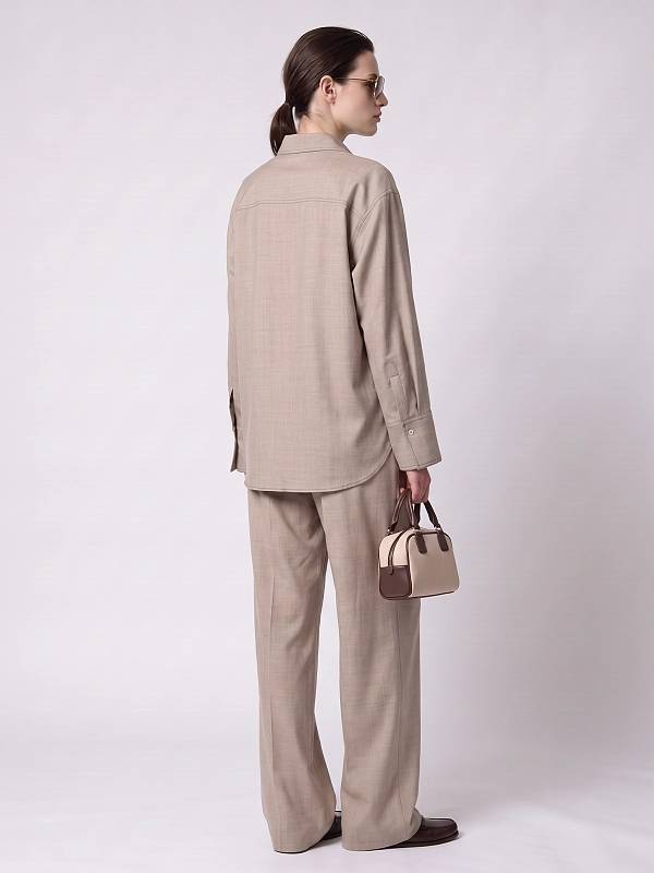 брюки Brunello Cucinelli MP550P9253 цвет бежевый