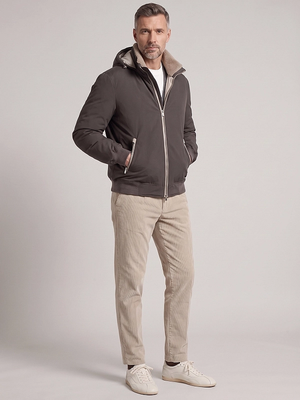 пуховик Brunello Cucinelli MV4061606 цвет коричневый