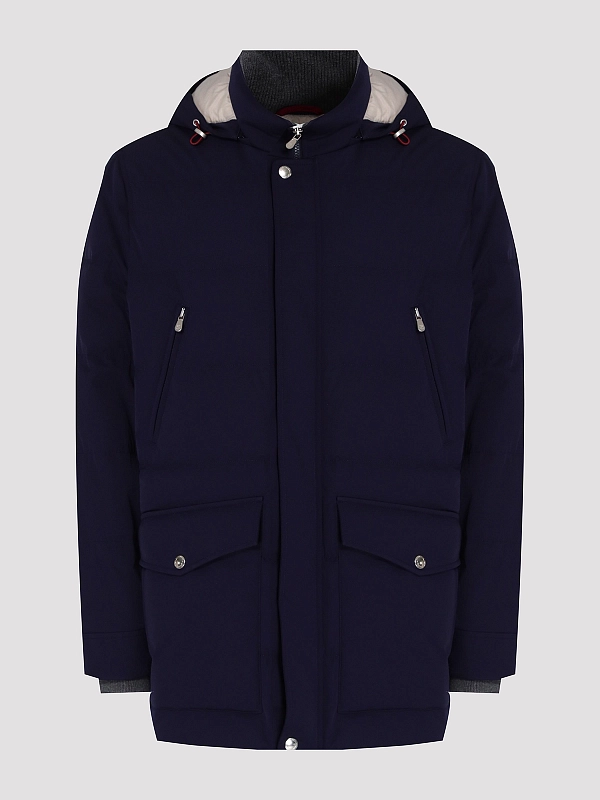 пуховик Brunello Cucinelli MV4061823 цвет темно-синий