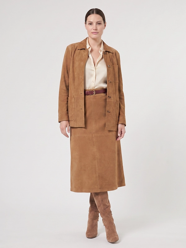юбка Marina Rinaldi MRVBEATI цвет кэмэл