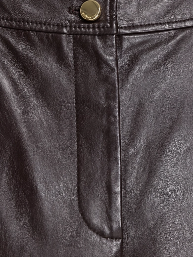 брюки кожаные Max Mara MSTLEGNO