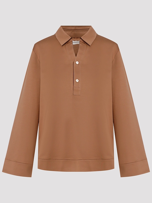 лонгслив Max Mara MMLALPINO цвет кэмэл