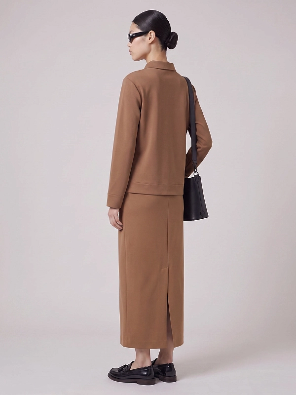 лонгслив Max Mara MMLALPINO цвет кэмэл