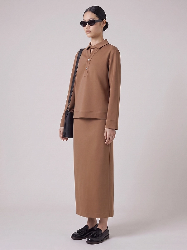 лонгслив Max Mara MMLALPINO цвет кэмэл