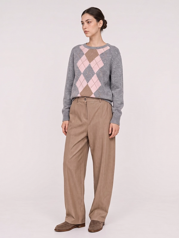 брюки Max Mara MMLBEVANDA цвет кэмэл