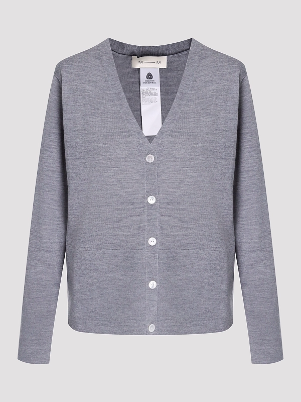кардиган Max Mara MMLCANDITI цвет серый