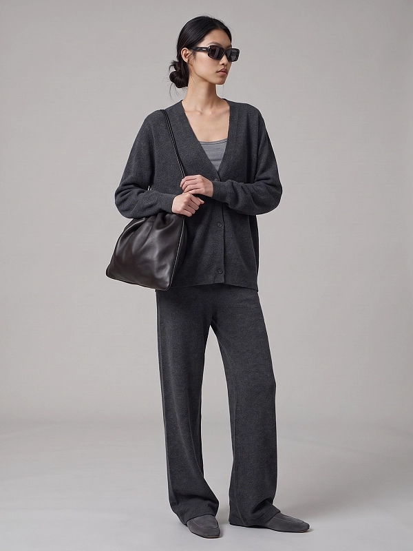 кардиган Max Mara MMLCESTINO цвет темно-серый