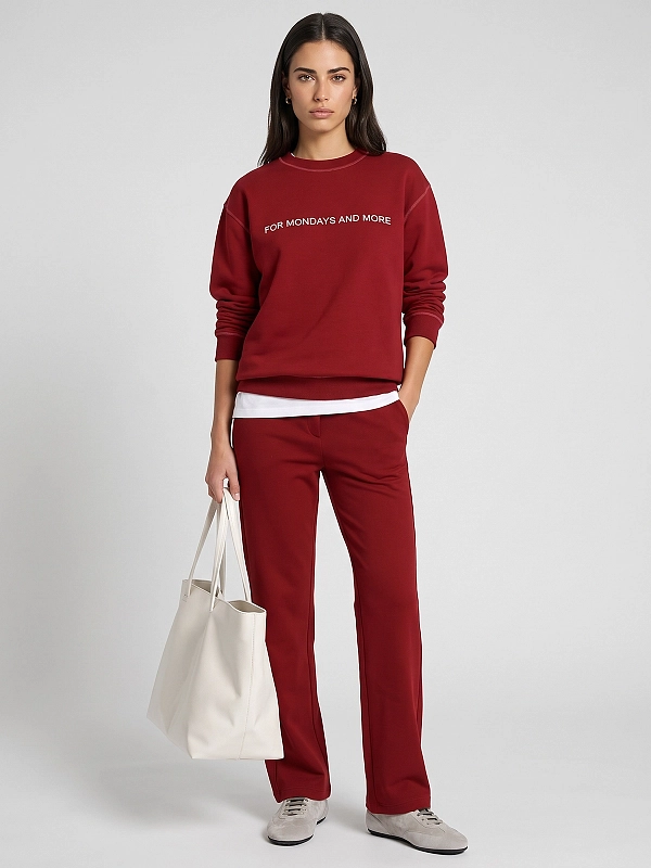 брюки Max Mara MMLCORTE цвет темно-красный