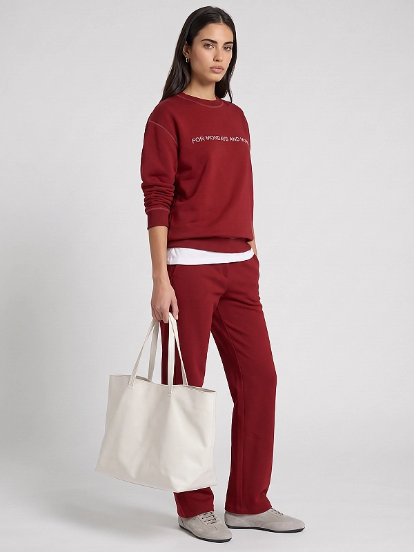 брюки Max Mara MMLCORTE цвет темно-красный