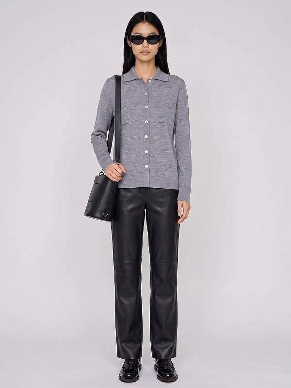 кардиган Max Mara MMLDETTO цвет серый