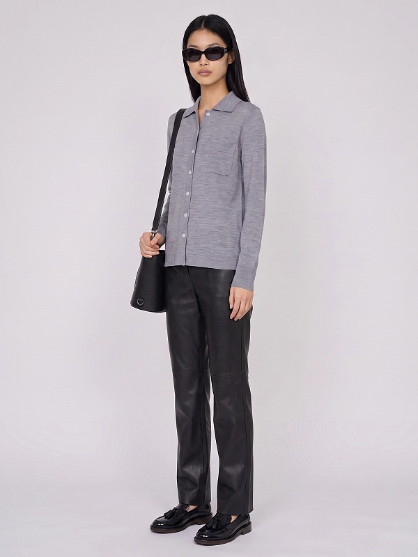 кардиган Max Mara MMLDETTO цвет серый