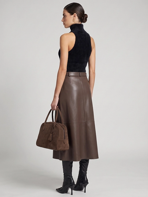 юбка Max Mara MMLDOMINO цвет коричневый