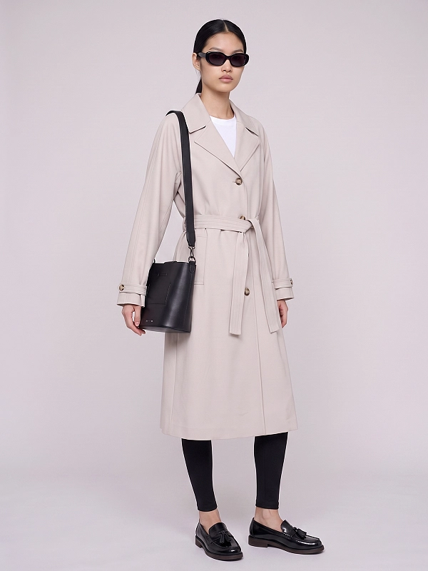 пальто Max Mara MMLESPOSTO цвет светло-бежевый