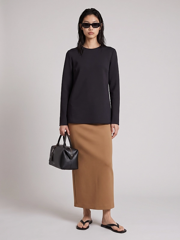 лонгслив Max Mara MMLFUXIA цвет черный