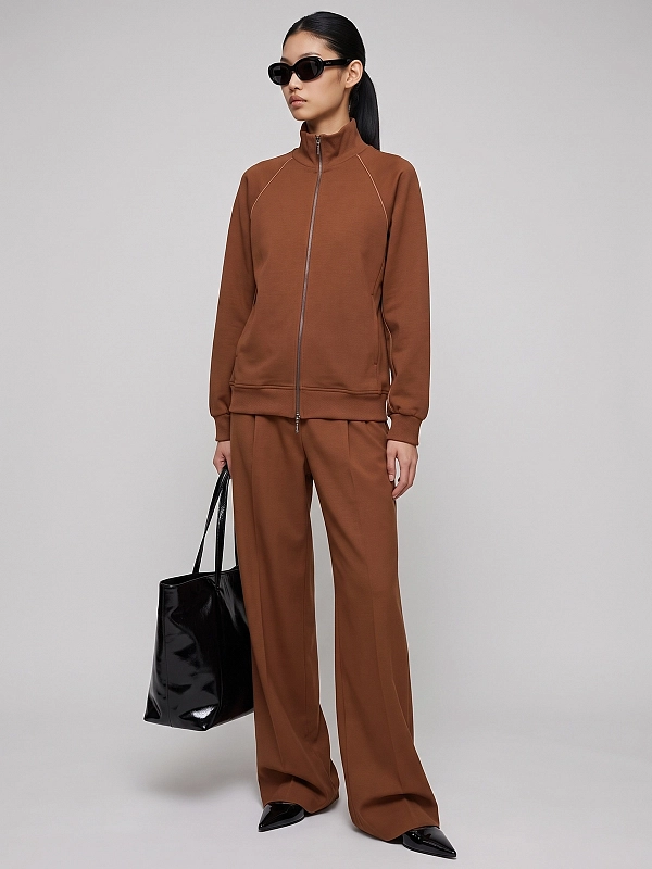 толстовка спортивная Max Mara MMLLEMBO цвет карамельный