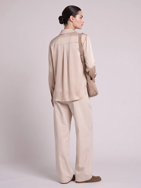 блузка Max Mara MMLNAVETTA цвет светло-бежевый