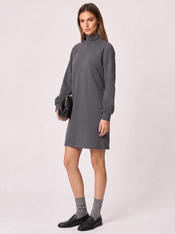 платье трикотажное Max Mara MMLPANNO цвет темно-серый