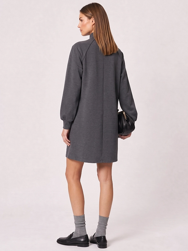 платье трикотажное Max Mara MMLPANNO цвет темно-серый