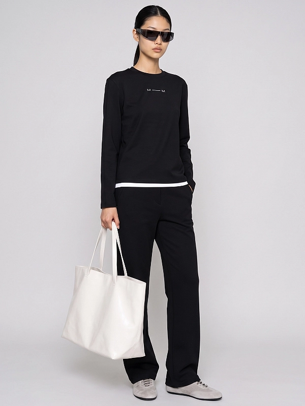 лонгслив Max Mara MMLPINZA цвет черный