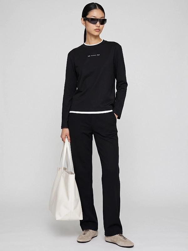 лонгслив Max Mara MMLPINZA цвет черный