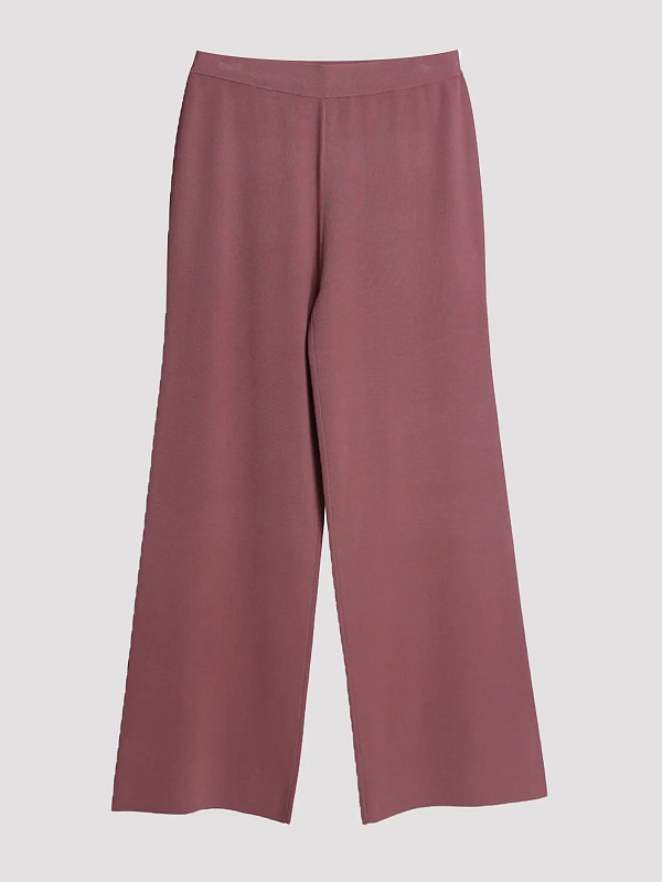 брюки трикотажные Max Mara MMLROTONDO цвет розовый
