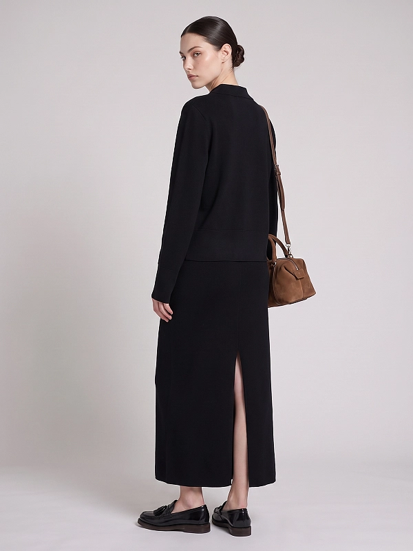 юбка трикотажная Max Mara MMLSONNI цвет черный