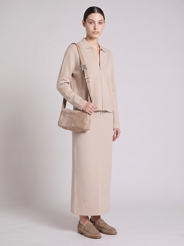 юбка трикотажная Max Mara MMLSONNI цвет светло-бежевый