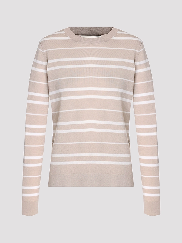 джемпер Max Mara MMLTEMPO цвет бежевый полоска