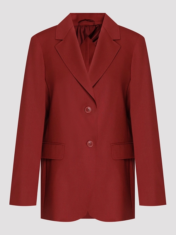 жакет Max Mara MSTASSENZI цвет бордовый