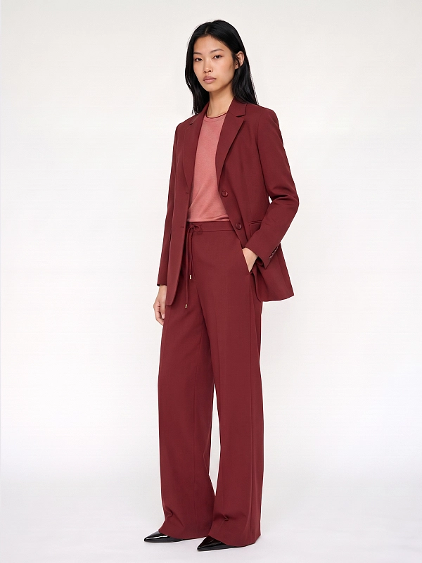 жакет Max Mara MSTASSENZI цвет бордовый