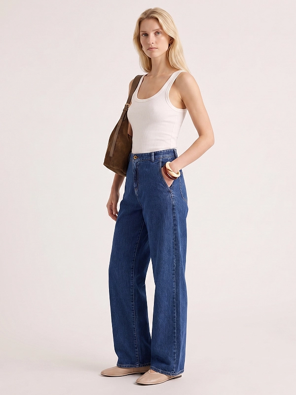 джинсы Max Mara MSTCONICO цвет синий