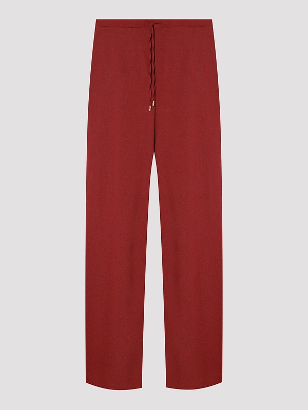 брюки Max Mara MSTCRISMA цвет бордовый