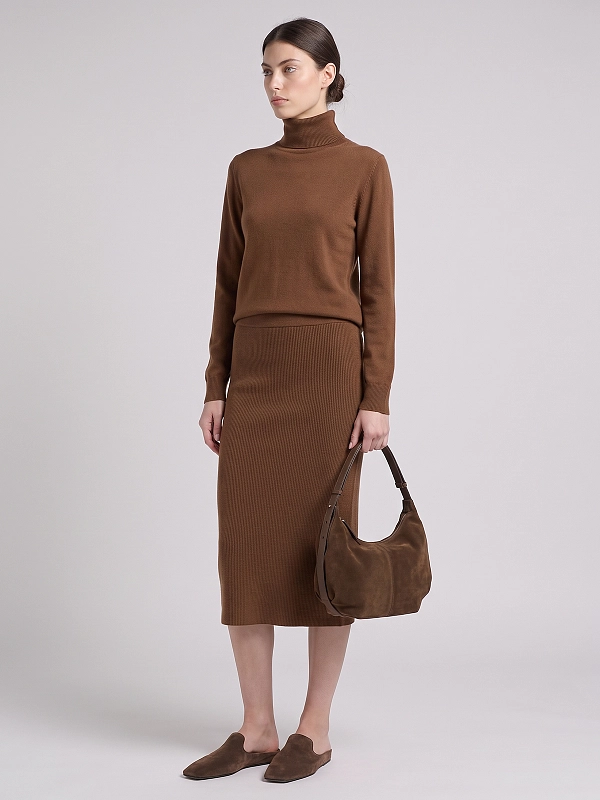 водолазка Max Mara MSTEDUCATA цвет табак