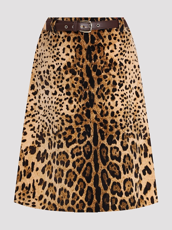 юбка Max Mara MSTFALANGE цвет леопардовый