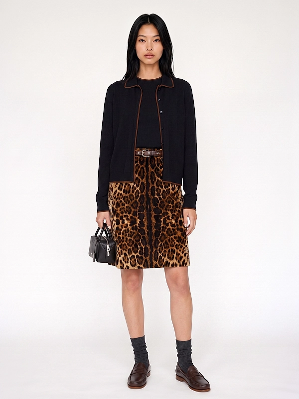 юбка Max Mara MSTFALANGE цвет леопардовый