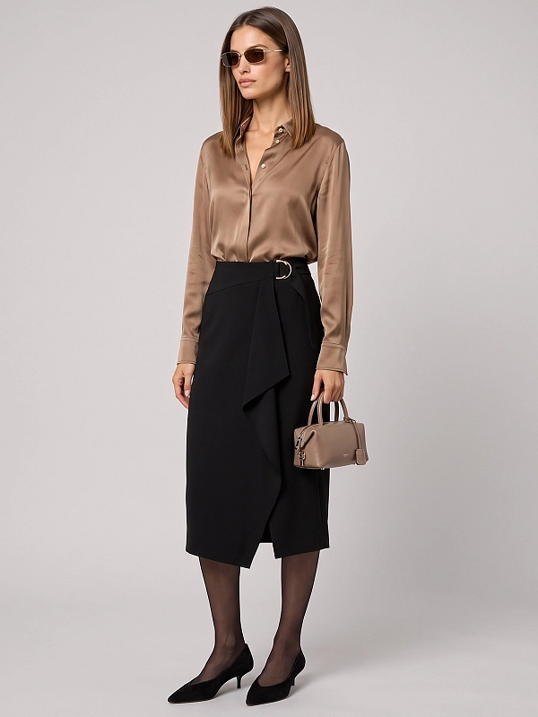 юбка Max Mara MSTFENICE цвет черный